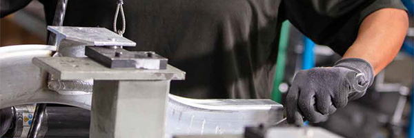 metal of a golf cart