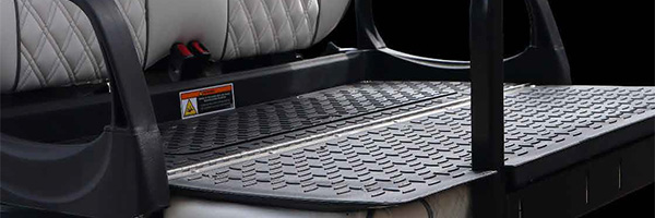 rear seat of a golf cart
